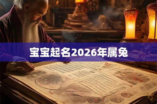 宝宝起名2026年属兔 宝宝起名2026年属兔