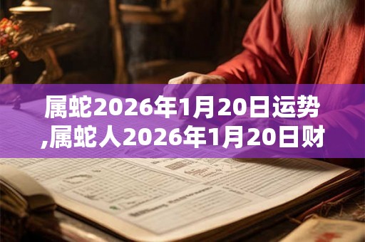 属蛇2026年1月20日运势,属蛇人2026年1月20日财运,生肖蛇2026年1月20日运势