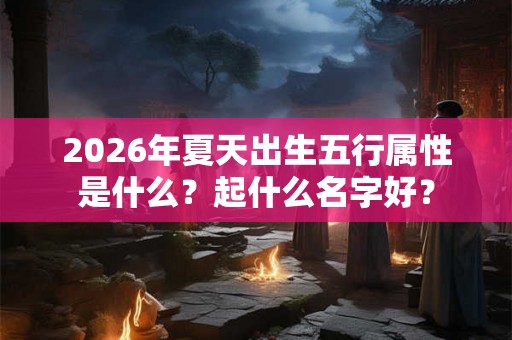 2026年夏天出生五行属性是什么？起什么名字好？