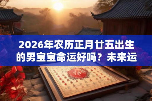 2026年农历正月廿五出生的男宝宝命运好吗？未来运势如何