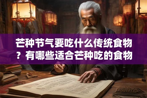 芒种节气要吃什么传统食物？有哪些适合芒种吃的食物