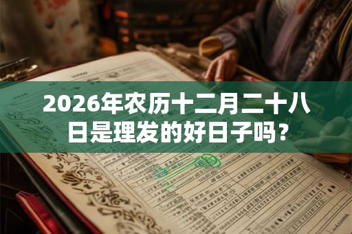 2026年农历十二月二十八日是理发的好日子吗？