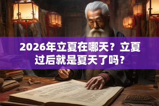 2026年立夏在哪天？立夏过后就是夏天了吗？