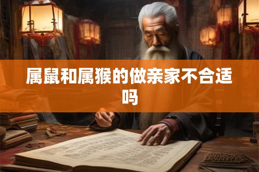 属鼠和属猴的做亲家不合适吗