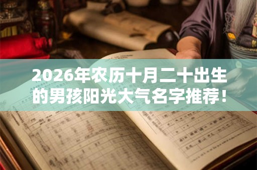 2026年农历十月二十出生的男孩阳光大气名字推荐! 2026年农历十月二十出生的男孩阳光大气名字推荐!