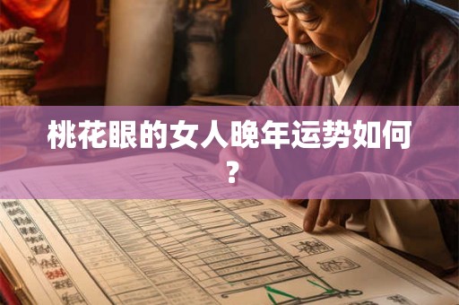 桃花眼的女人晚年运势如何? 桃花眼的女人晚年运势如何?