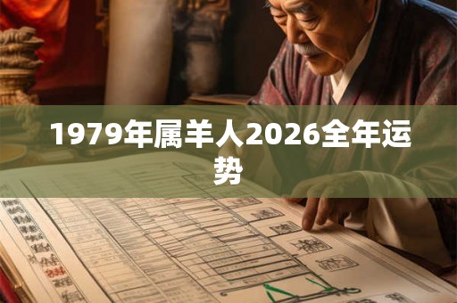 1979年属羊人2026全年运势