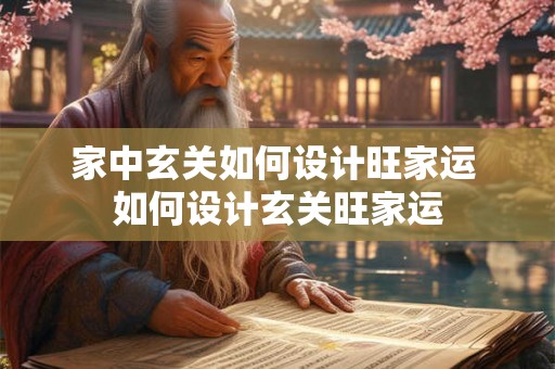 家中玄关如何设计旺家运 如何设计玄关旺家运