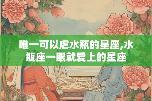 唯一可以虐水瓶的星座,水瓶座一眼就爱上的星座