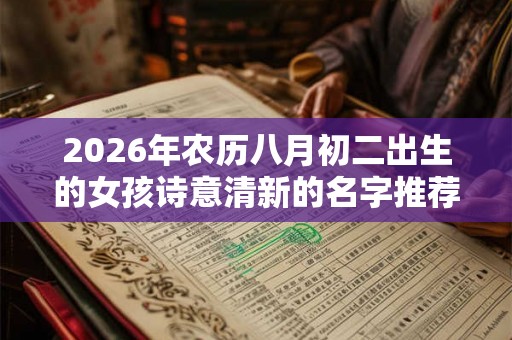 2026年农历八月初二出生的女孩诗意清新的名字推荐
