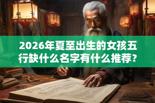2026年夏至出生的女孩五行缺什么名字有什么推荐？