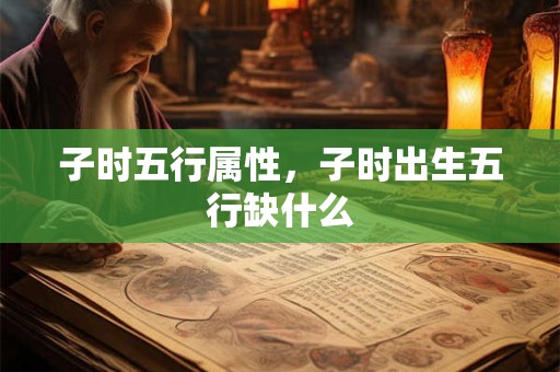 子时五行属性，子时出生五行缺什么
