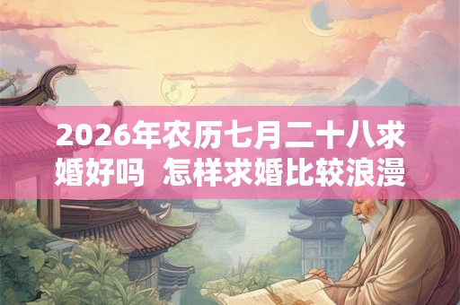 2026年农历七月二十八求婚好吗  怎样求婚比较浪漫