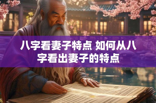 八字看妻子特点 如何从八字看出妻子的特点