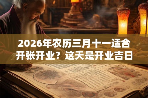 2026年农历三月十一适合开张开业？这天是开业吉日吗？