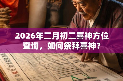 2026年二月初二喜神方位查询，如何祭拜喜神？