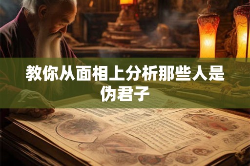 教你从面相上分析那些人是伪君子 教你从面相上分析那些人是伪君子