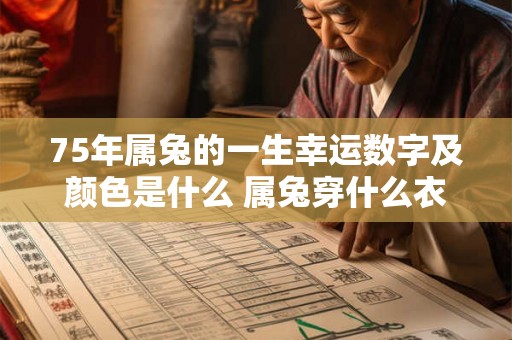 75年属兔的一生幸运数字及颜色是什么 属兔穿什么衣服好