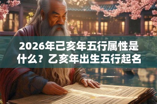 2026年己亥年五行属性是什么？乙亥年出生五行起名怎么起？