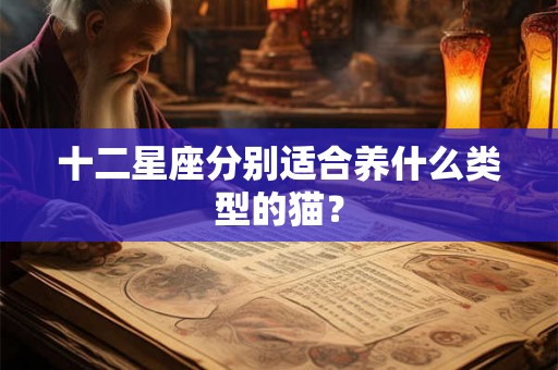 十二星座分别适合养什么类型的猫？