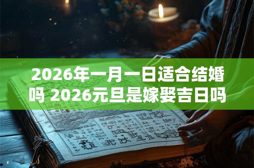 2026年一月一日适合结婚吗 2026元旦是嫁娶吉日吗 2026年一月一日适合结婚吗 2026元旦是嫁娶吉日吗