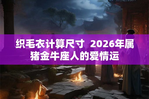 织毛衣计算尺寸 2026年属猪金牛座人的爱情运 织毛衣计算尺寸 2026年属猪金牛座人的爱情运