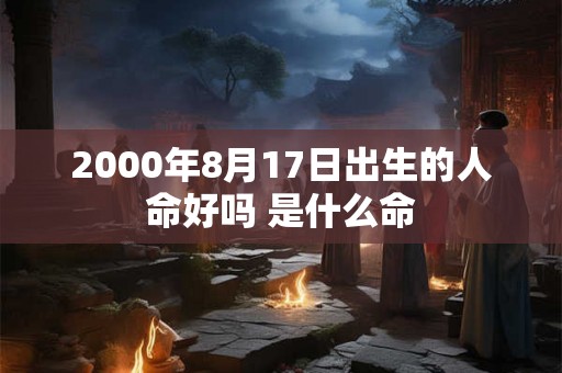 2000年8月17日出生的人命好吗 是什么命