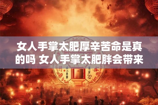 女人手掌太肥厚辛苦命是真的吗 女人手掌太肥胖会带来什么困扰