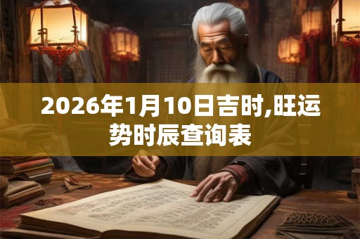 2026年1月10日吉时,旺运势时辰查询表 2026年1月10日吉时,旺运势时辰查询表