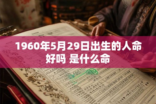 1960年5月29日出生的人命好吗 是什么命