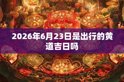 2026年6月23日是出行的黄道吉日吗 2026年6月23日是出行的黄道吉日吗