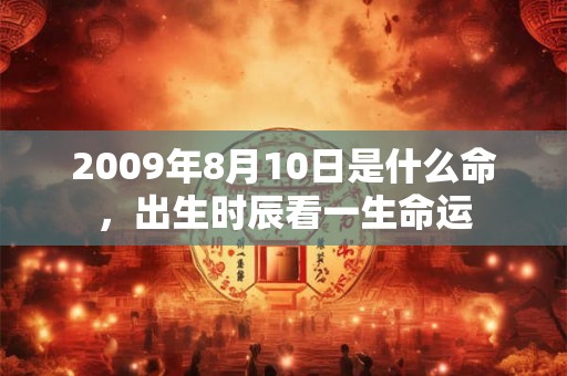 2009年8月10日是什么命,出生时辰看一生命运 2009年8月10日是什么命,出生时辰看一生命运