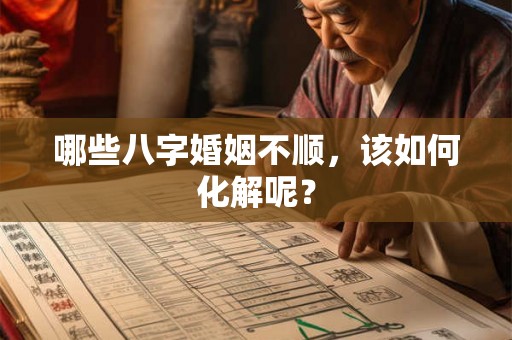 哪些八字婚姻不顺,该如何化解呢? 哪些八字婚姻不顺,该如何化解呢?