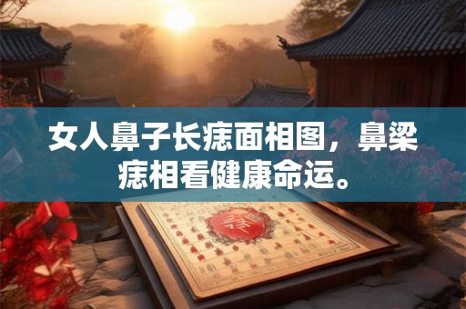 女人鼻子长痣面相图，鼻梁痣相看健康命运。