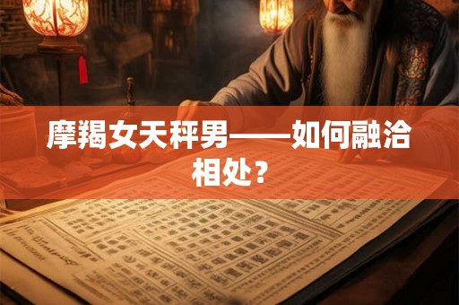 摩羯女天秤男——如何融洽相处? 摩羯女天秤男——如何融洽相处?