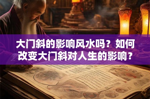 大门斜的影响风水吗？如何改变大门斜对人生的影响？