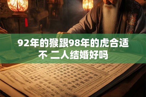 92年的猴跟98年的虎合适不 二人结婚好吗 92年的猴跟98年的虎合适不 二人结婚好吗