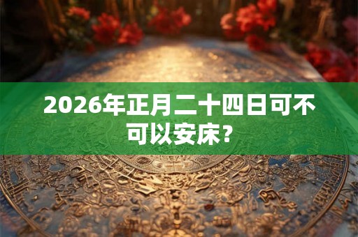 2026年正月二十四日可不可以安床？