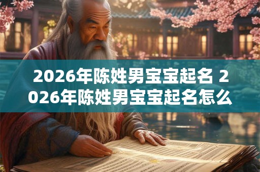 2026年陈姓男宝宝起名 2026年陈姓男宝宝起名怎么选 2026年陈姓男宝宝起名 2026年陈姓男宝宝起名怎么选
