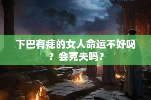 下巴有痣的女人命运不好吗？会克夫吗？