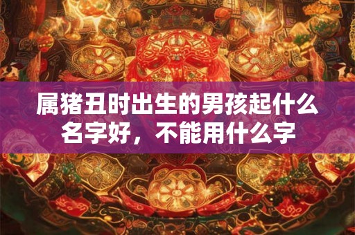 属猪丑时出生的男孩起什么名字好,不能用什么字 属猪丑时出生的男孩起什么名字好,不能用什么字