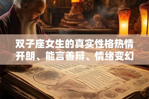 双子座女生的真实性格热情开朗、能言善辩、情绪变幻莫测 双子座女生的真实性格热情开朗、能言善辩、情绪变幻莫测