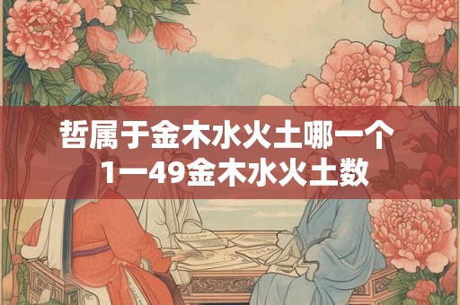 哲属于金木水火土哪一个 1一49金木水火土数 哲属于金木水火土哪一个 1一49金木水火土数