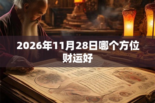 2026年11月28日哪个方位财运好