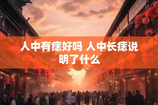 人中有痣好吗 人中长痣说明了什么