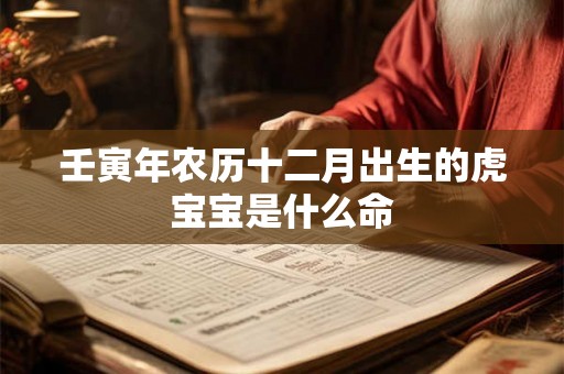 壬寅年农历十二月出生的虎宝宝是什么命