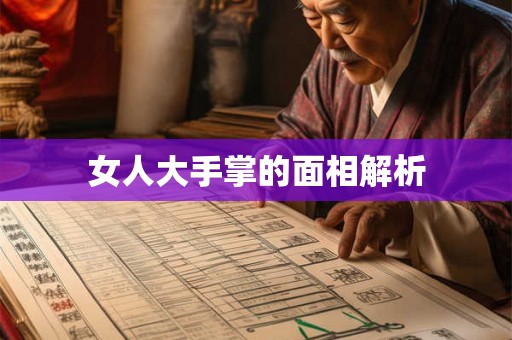 女人大手掌的面相解析 女人大手掌的面相解析