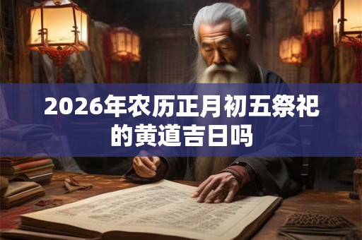 2026年农历正月初五祭祀的黄道吉日吗