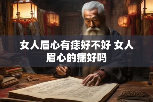 女人眉心有痣好不好 女人眉心的痣好吗