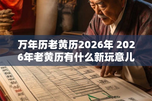 万年历老黄历2026年 2026年老黄历有什么新玩意儿